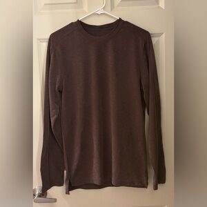 Royal Robbins Men’s Tencel Soft Textured Long Sleeve Tee, Brown, S